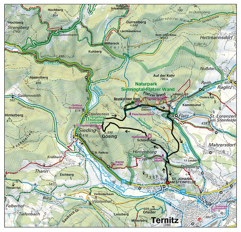 Schneebergblick-Gösingrunde Karte