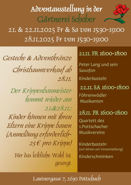Bild zu Adventausstellung in der Gärtnerei Schober