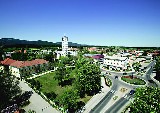 Blick auf das Stadtzentrum von Ternitz